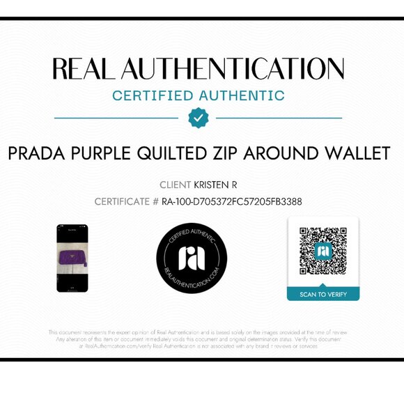 Vintage Prada purple quilted zip around wallet - Picture 12 of 12